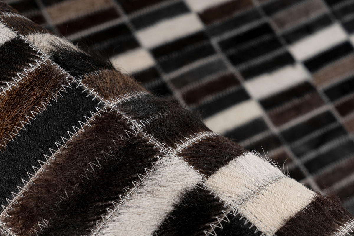 360Living Teppich Lavin schwarz B/L: ca. 200x280 cm Lavin - weiß/schwarz (200,00/280,00cm) - 360Living