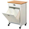 Kesper Küchenwagen weiß Spanplatte B/H/T: ca. 50x79x37 cm Küchenwagen - weiß/natur (50,00/79,00/37,00cm) - Kesper