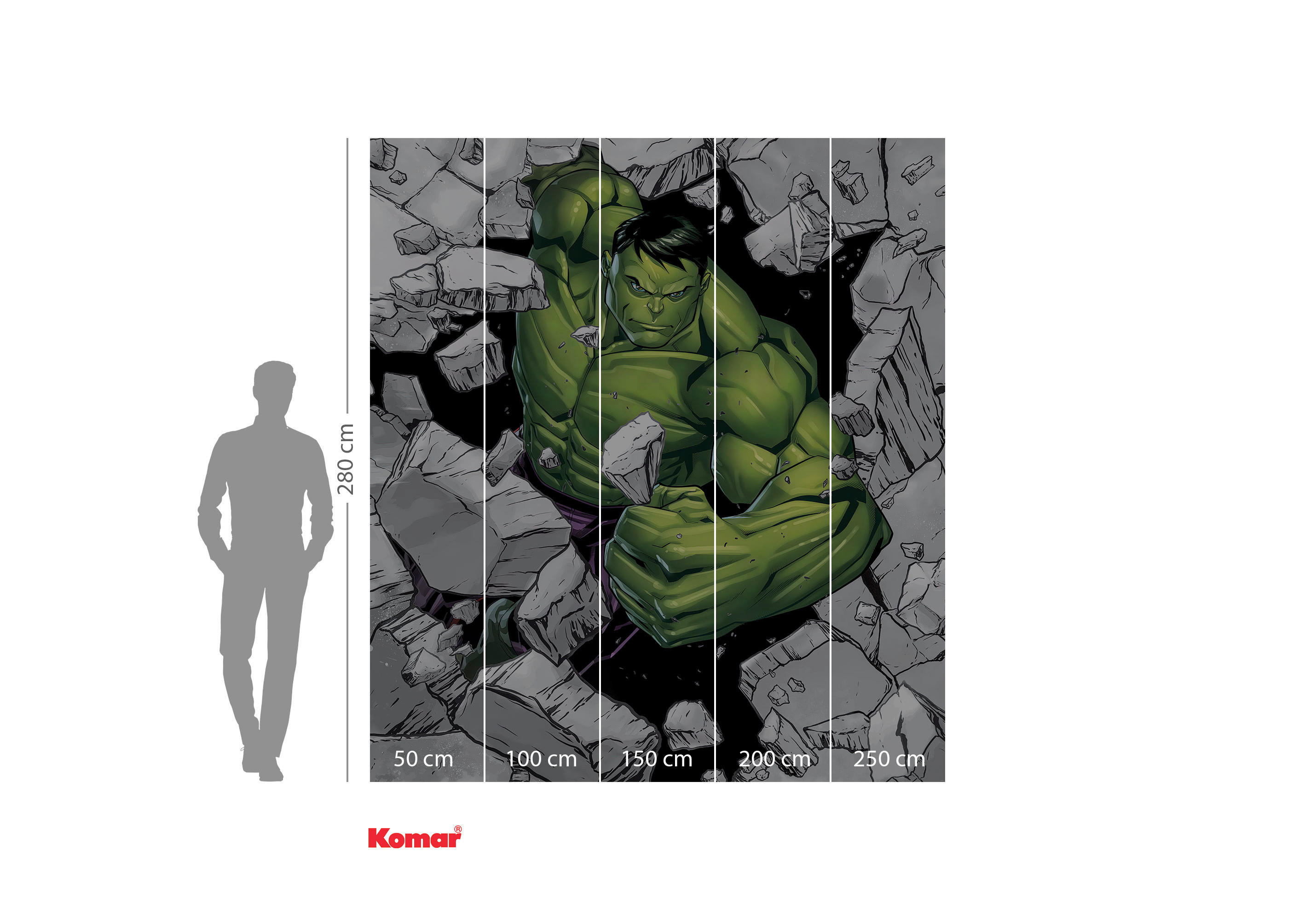 Komar Fototapete Hulk Breaker IADX5-060 B/H: ca. 250x280 cm Hulk Breaker IADX5-060 - (250,00/280,00cm) - Komar