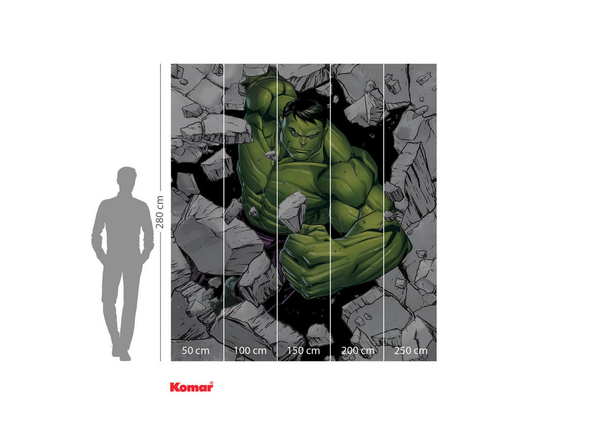 Komar Fototapete Hulk Breaker IADX5-060 B/H: ca. 250x280 cm Hulk Breaker IADX5-060 - (250,00/280,00cm) - Komar
