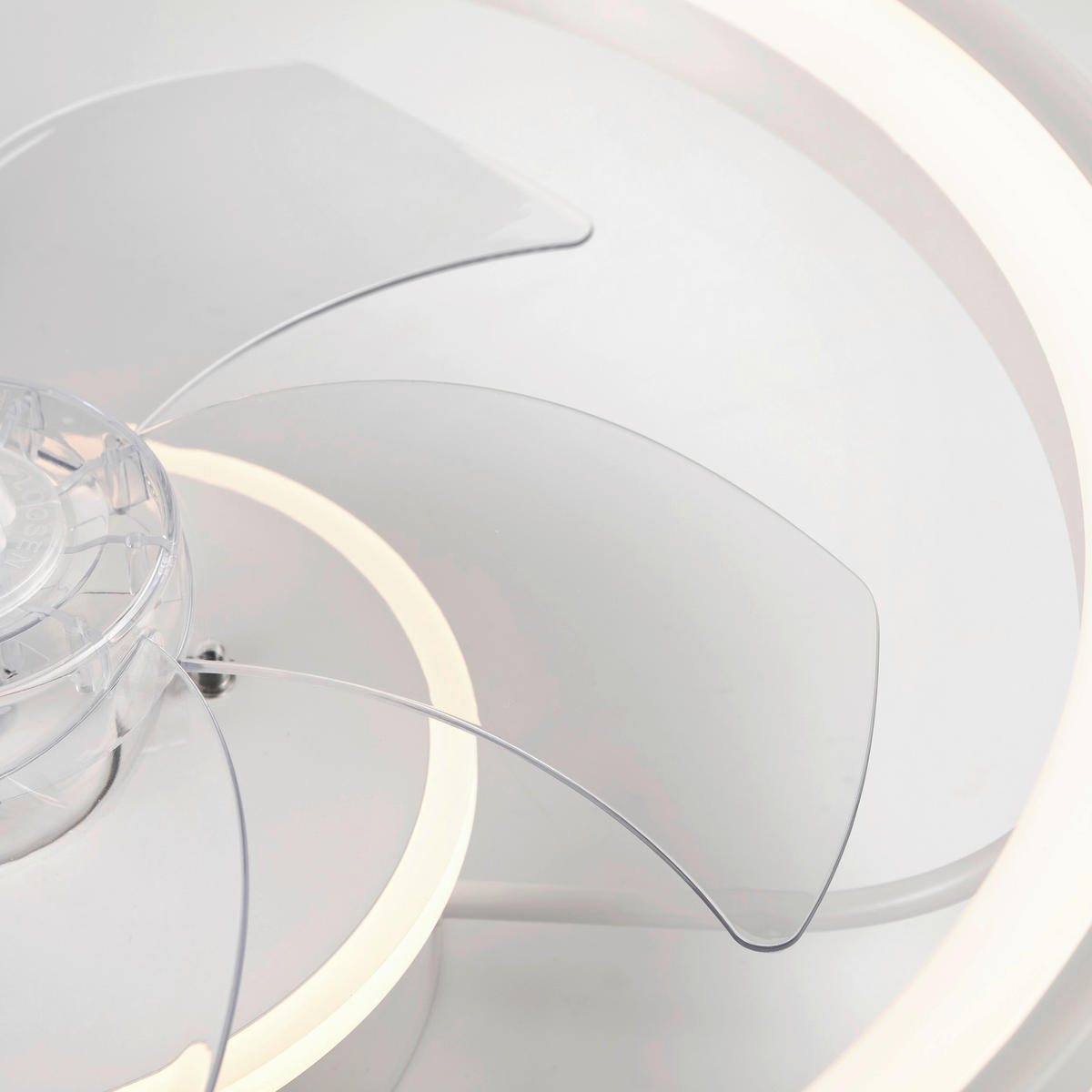 Lamkur LED-Deckenventilator FALCO 49885 weiß H/L: ca. 17x50 cm max. 40 W Falco - weiß (50,00cm) - Lamkur