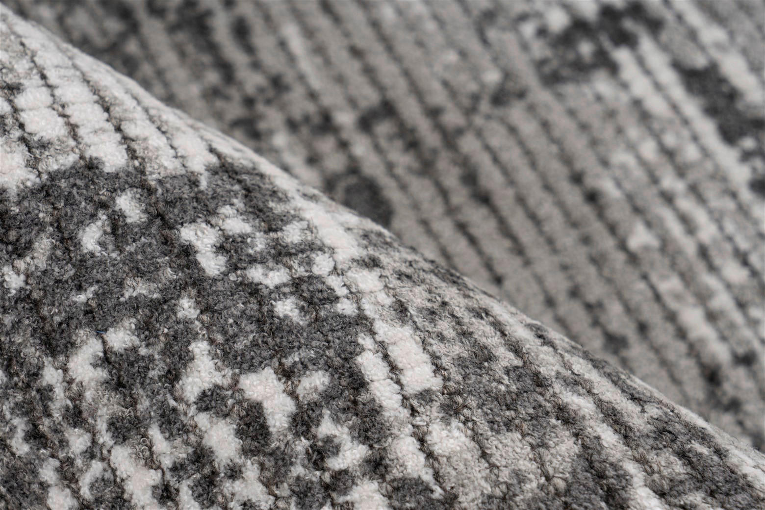 Thumbnail - Padiro Kurzflorteppich Sinai 325 anthrazit B/H/L: ca. 80x1,1x150 cm