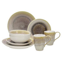 CreaTable Kombiservice Caldera sand Steinzeug 8 tlg. Caldera - sand - CreaTable