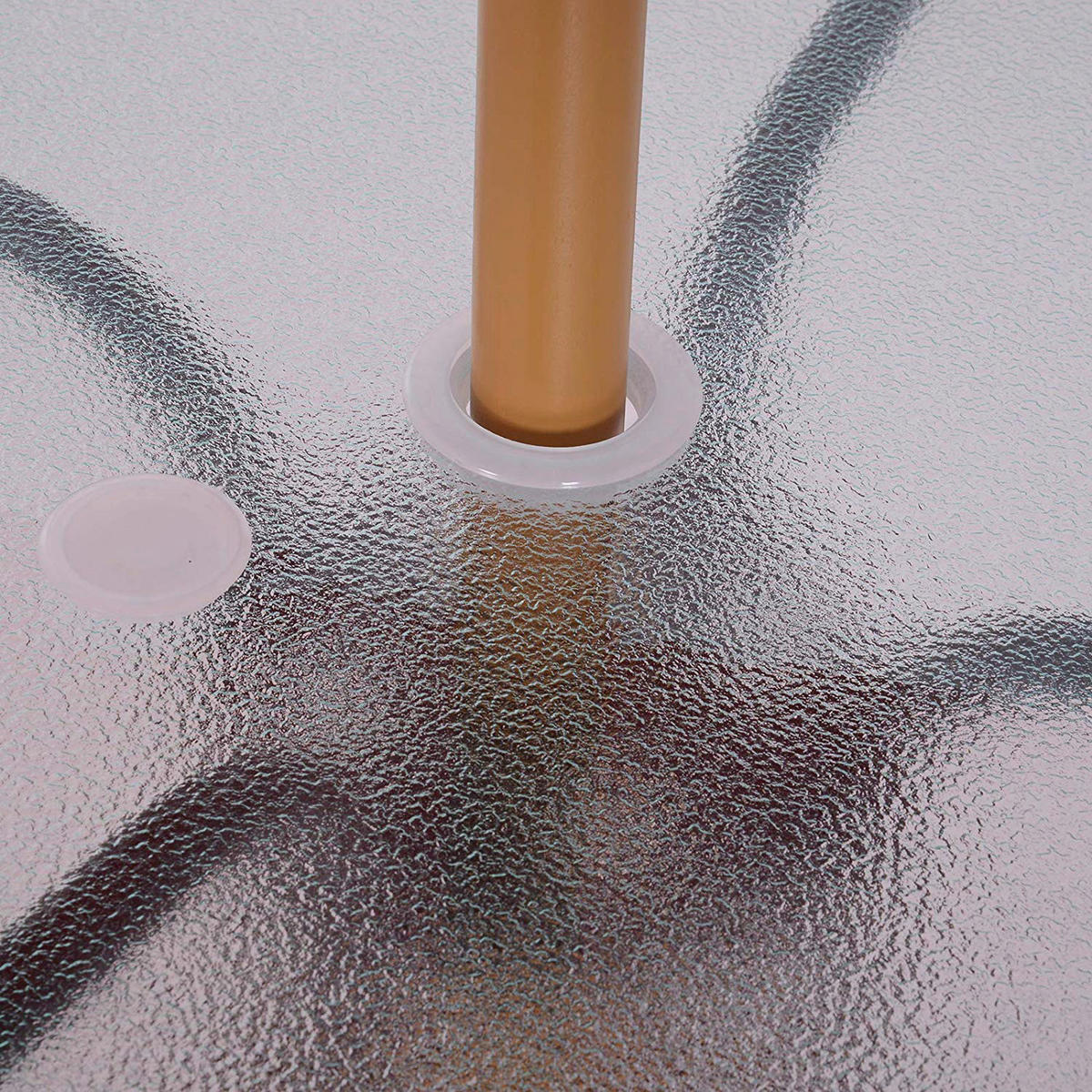 Outsunny Gartentisch schwarz Stahl H/D: ca. 72x80 cm Gartentisch - schwarz (80,00/72,00cm) - Outsunny