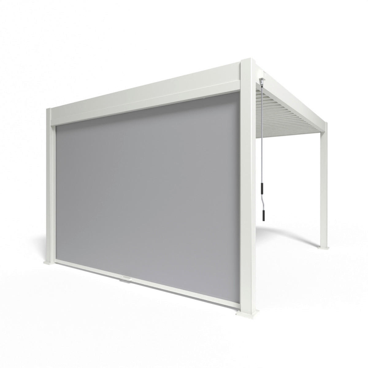 PergoLine Sonnenrollo für Pergola Trumpf + Superior weiß Polyester H/L: ca. 235x400 cm Trumpf + Superior - weiß (400,00cm) - PergoLine