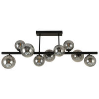 Deckenleuchte schwarz Metall B/H/L: ca. 28,5x35x86 cm G9 9 Brennstellen Deckenleuchte_Leonardo - schwarz (86,00/28,50/35,00cm)