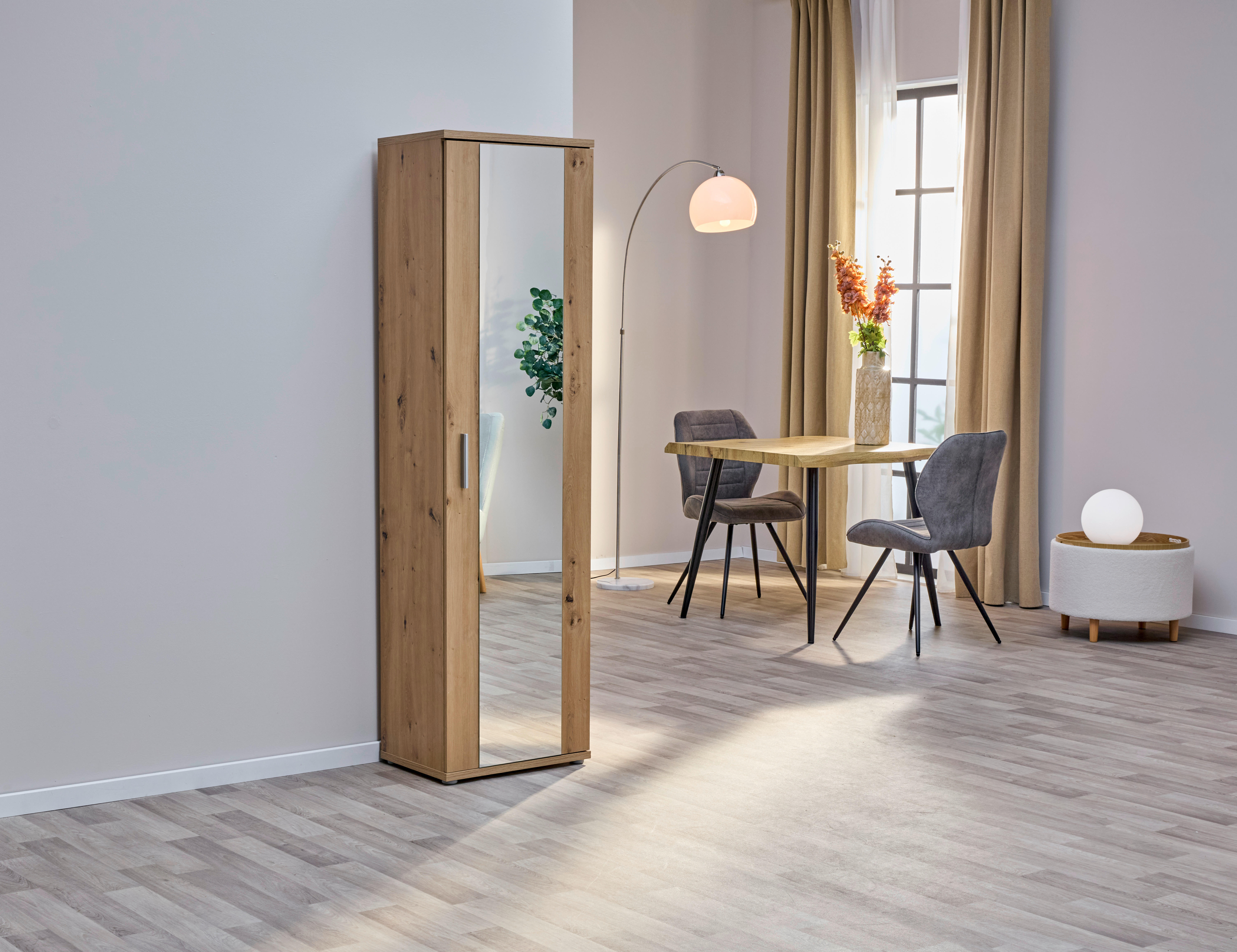 Mehrzweckschrank  Eiche Artisan Nachbildung B/H/T: ca. 50x179x35 cm Jet_Mehrzweckschrank MS165-D78 - Eiche (50,00/179,00/35,00cm)