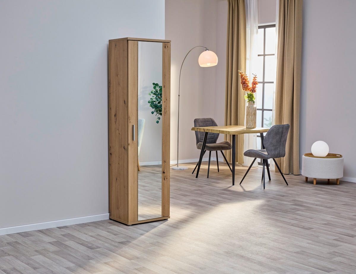 Mehrzweckschrank  Eiche Artisan Nachbildung B/H/T: ca. 50x179x35 cm Jet_Mehrzweckschrank MS165-D78 - Eiche (50,00/179,00/35,00cm)