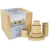 CreaTable Kombiservice Futuro sand Steinzeug 16 tlg. Futuro - sand - CreaTable