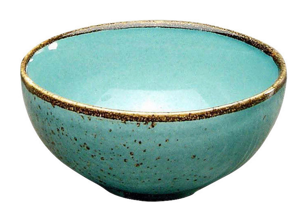 CreaTable Schalen-Set NATURE COLLECTION türkis Steinzeug D: ca. 11,5 cm NATURE COLLECTION - türkis (11,50cm) - CreaTable