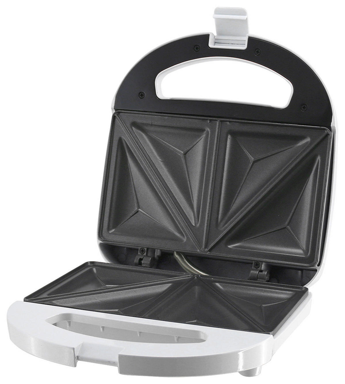 Sandwichtoaster ST-109724.16 weiß Kunststoff Metall B/H/T: ca. 24x8x22 cm Sandwichtoaster ST-109724.16 - weiß (24,00/8,00/22,00cm)