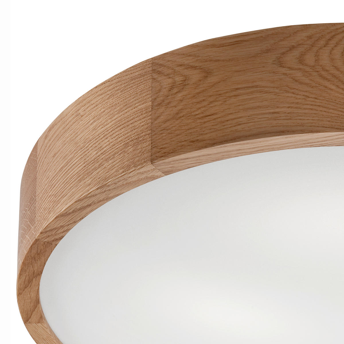 Lamkur Deckenleuchte EVELINE 38063 Eiche Holz Glas H/L: ca. 8x47 cm E27 3 Brennstellen Eveline - Eiche (47,00cm) - Lamkur
