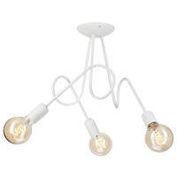 Lamkur Kronleuchter weiß Stahl B/H/L: ca. 39x54x54 cm E27 3 Brennstellen Lizzy - weiß (54,00/39,00/54,00cm) - Lamkur