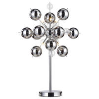 Näve Leuchten Tischleuchte 3073242 Chrom Metall Glas B/H/T: ca. 50x74x50 cm G9 6 Brennstellen Explosion - Chrom (50,00/74,00/50,00cm) - Näve Leuchten