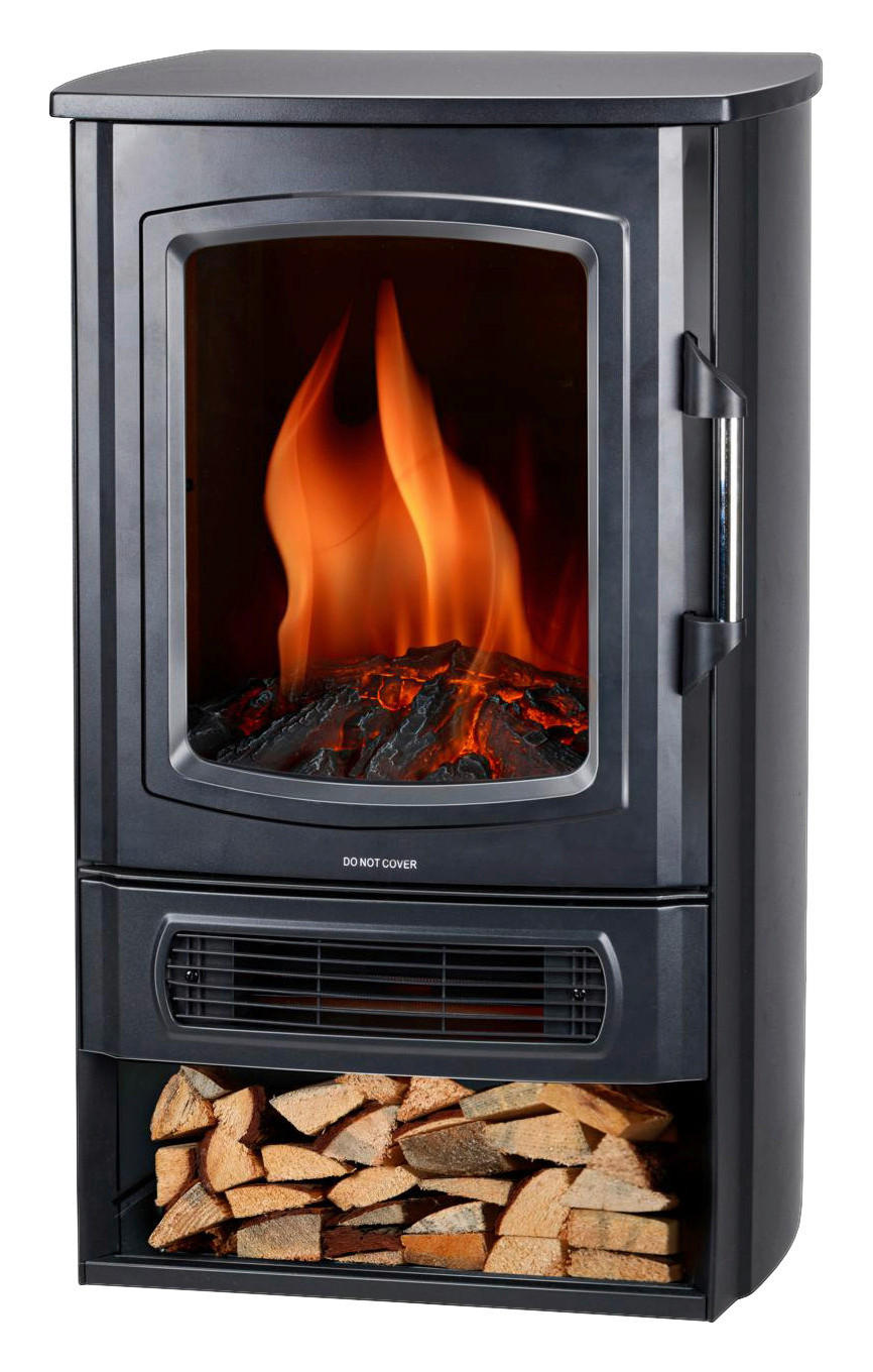 alpina Elektrokamin schwarz Metall ca. 2000 W Helsinki - schwarz - Alpina