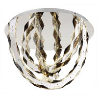 GLOBO LED-Deckenleuchte klar Chrom Metall H/D: ca. 42x60 cm KARILION - klar/Chrom (60,00/42,00cm) - GLOBO