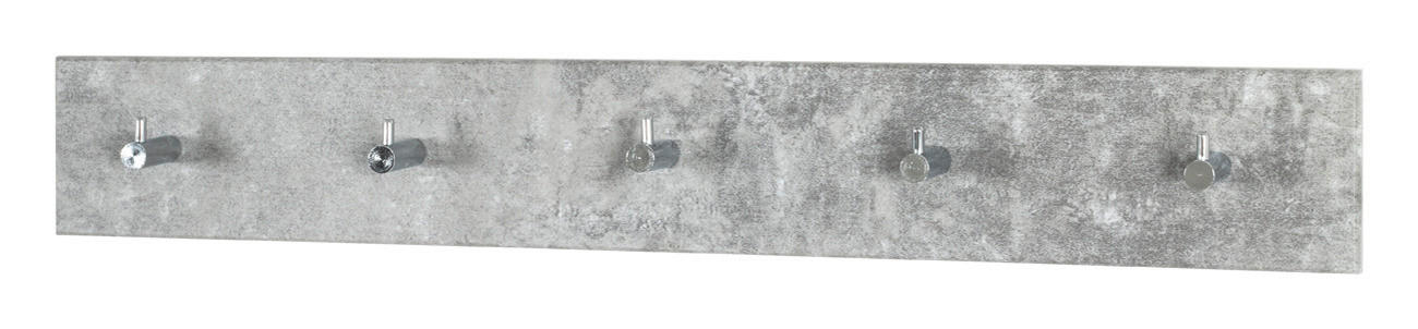 Garderobenleiste  Beton Optik B/H/T: ca. 57x8x5 cm Eddy_5_Garderobenleiste 42684 - (57,00/8,00/5,00cm)
