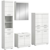 Badezimmer-Set Scout weiß weiß Hochglanz B/H/T: ca. 186x191x34 cm Scout - weiß (186,00/191,00/34,00cm) - xonox.home