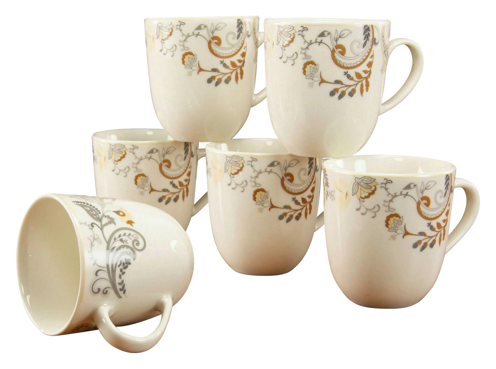 CreaTable Kaffeeservice tlg. cremeweiß kaufen Royal POCO Fleur Porzellan bei online 18 ▷