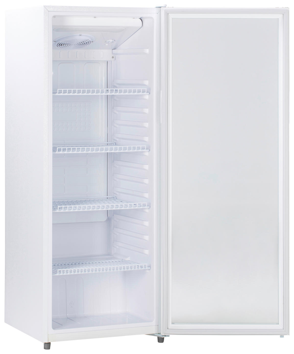 POCOline Glastürkühlschrank GTK144-235 DW weiß B/H/T: ca. 54x144x55 cm Glastürkühlschrank GTK144-235 DW - weiß (54,00/144,00/55,00cm) - POCOline