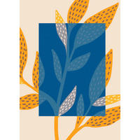 Komar Poster Illustration Colorful Foliage Blätter B/L: ca. 50x70 cm Illustration Colorful Foliage - (50,00/70,00cm) - Komar