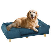 PawHut Hundesofa blau MDF B/H/L: ca. 66x24x96 cm Hundesofa - blau (96,00/66,00/24,00cm) - PawHut
