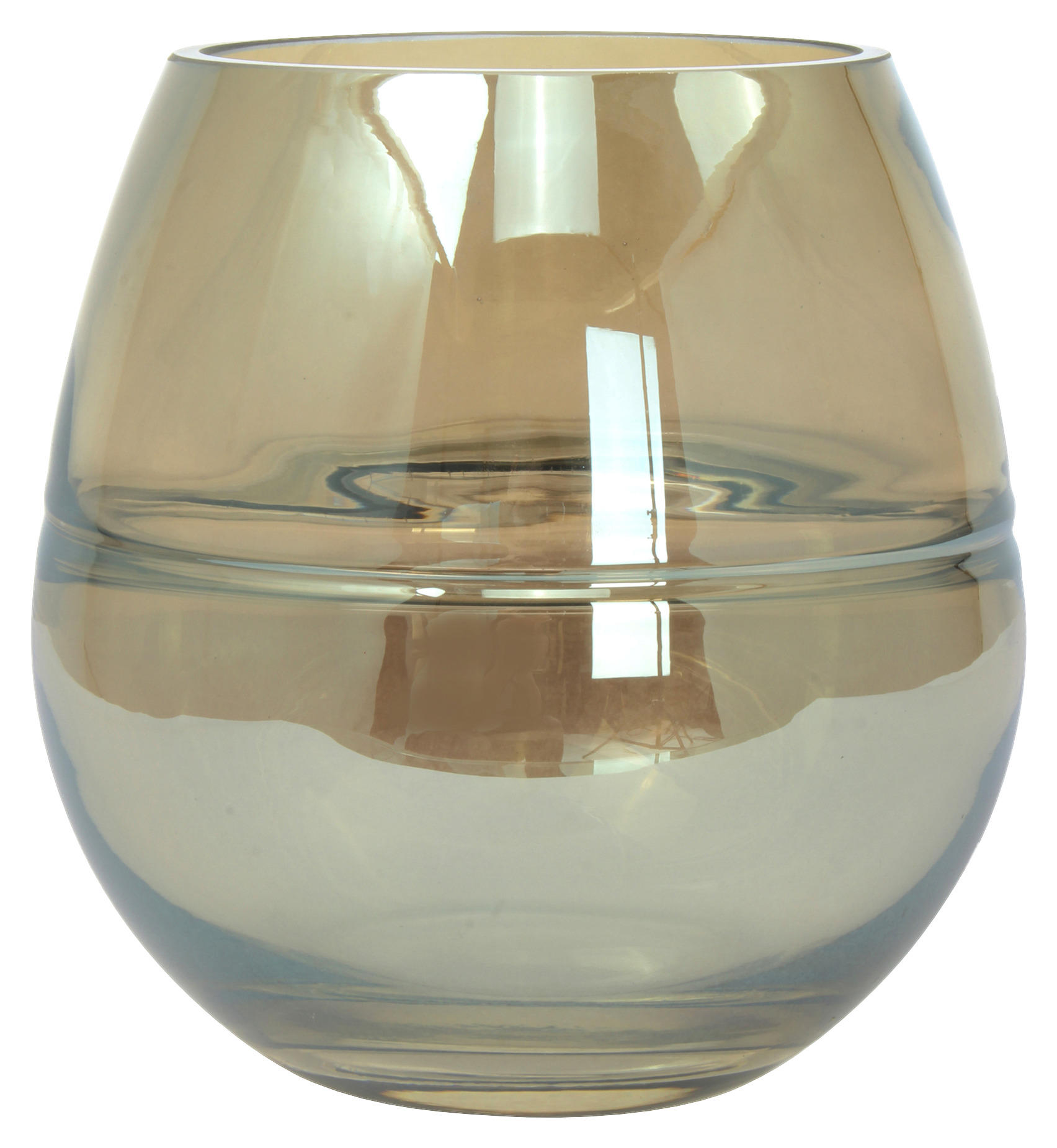 360Living Glasvase Sidney 500 reingelb Glas B/H/L: ca. 17x17x17 cm Sidney 500 - reingelb (17,00/17,00/17,00cm)