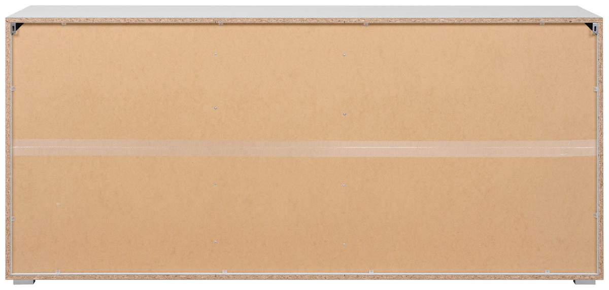 Sideboard Capetown weiß weiß glänzend B/H/T: ca. 179x81x40 cm Capetown - weiß (179,00/81,00/40,00cm)