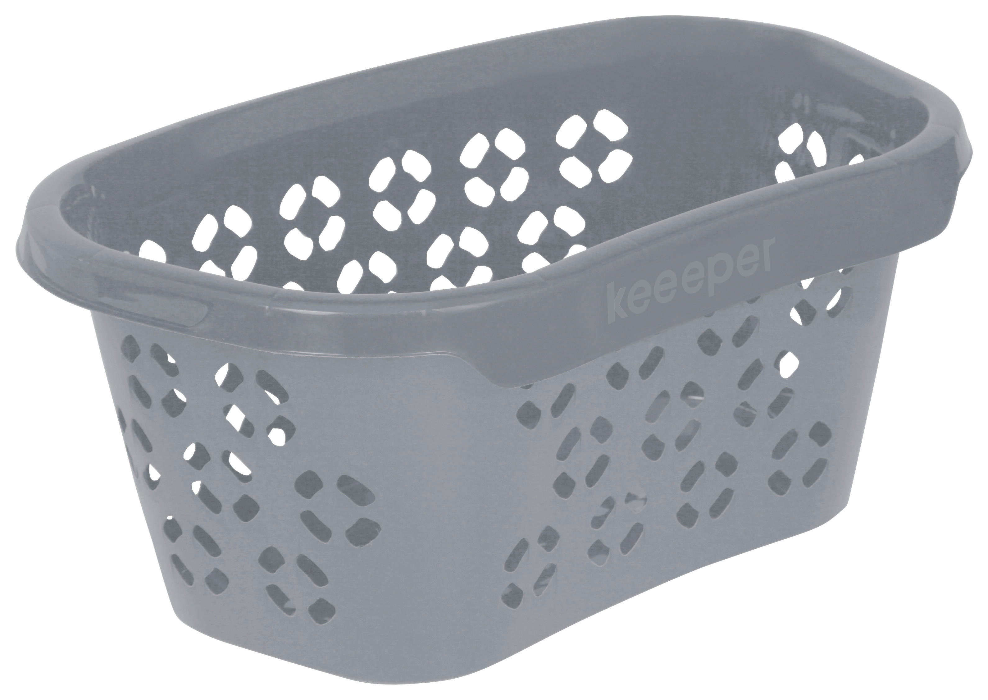 keeeper Wäschekorb grau B/H/L: ca. 38x26,5x57,5 cm Wäschekorb_Anton - grau (57,50/38,00/26,50cm) - keeeper
