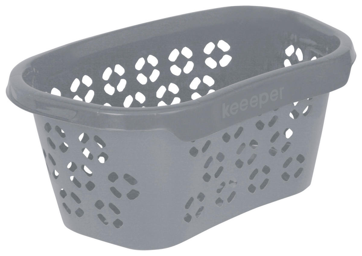 keeeper Wäschekorb grau B/H/L: ca. 38x26,5x57,5 cm Wäschekorb_Anton - grau (57,50/38,00/26,50cm) - keeeper