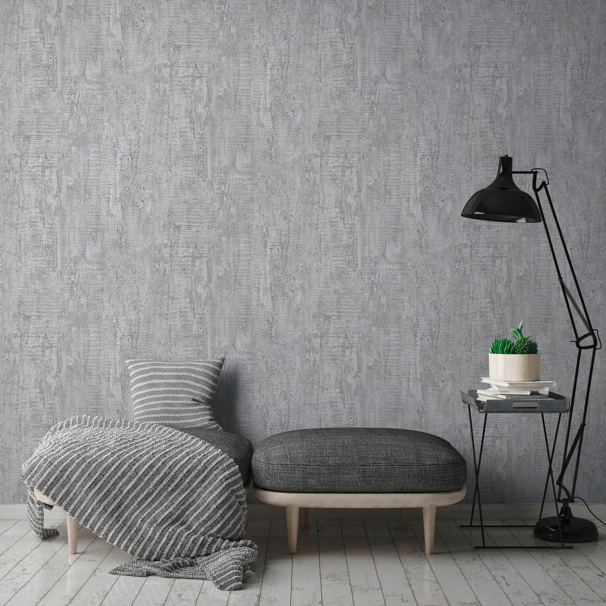 A.S.Creation Vliestapete Beton Concrete & More Betonoptik grau B/L: ca. 53x1005 cm Beton Concrete & More - grau (53,00/1005,00cm) - A.S.Creation