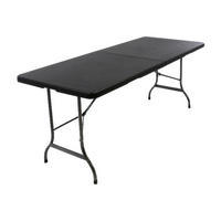 VCM Klapptisch schwarz Metall B/H/L: ca. 75x70x180 cm Klapptisch - schwarz (180,00/75,00/70,00cm) - VCM
