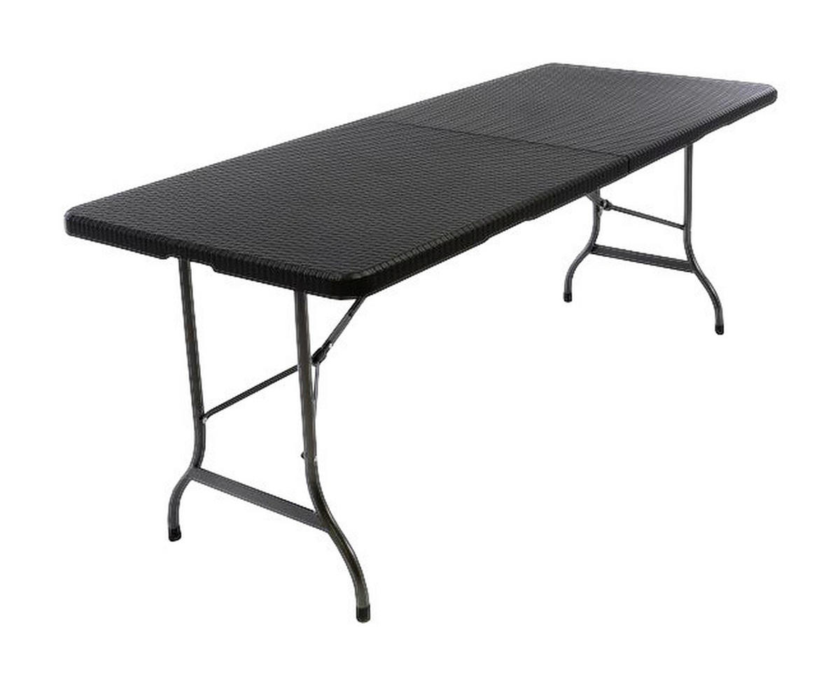 VCM Klapptisch schwarz Metall B/H/L: ca. 75x70x180 cm Klapptisch - schwarz (180,00/75,00/70,00cm) - VCM