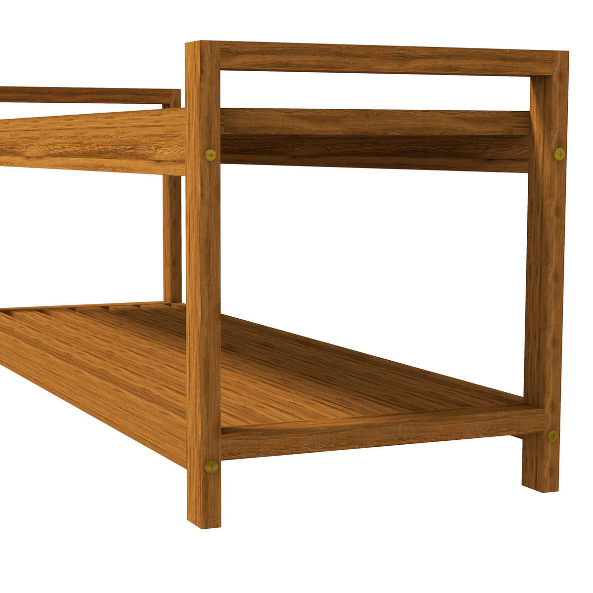 Outsunny Gartenbank natur Akazie B/H/L: ca. 40,5x118x46 cm Gartenbank - natur (46,00/40,50/118,00cm) - Outsunny
