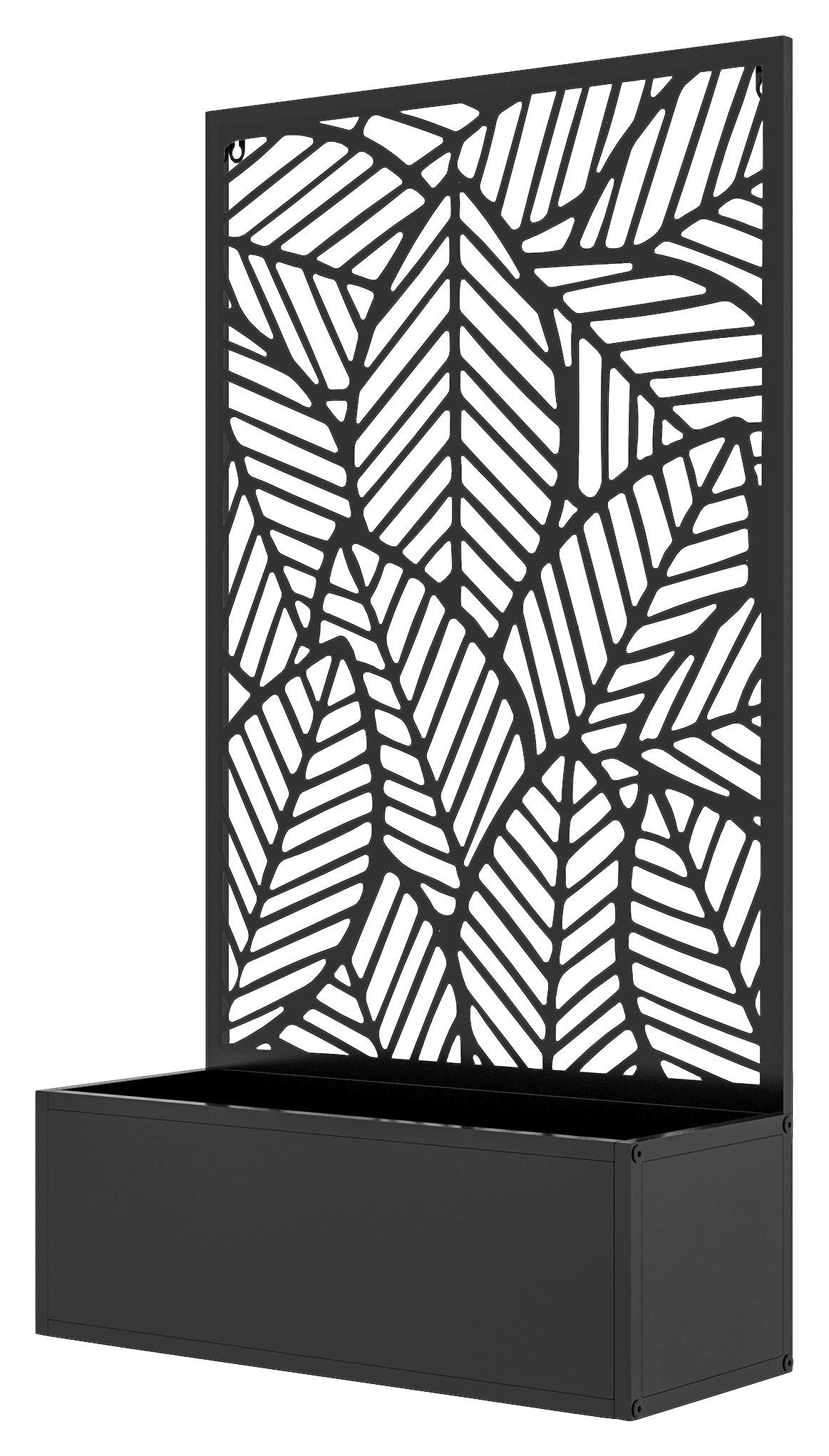 Outsunny Hochbeet schwarz Metall B/H/L: ca. 23x113x61 cm Hochbeet - schwarz (61,00/23,00/113,00cm) - Outsunny