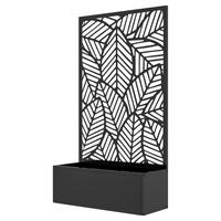 Outsunny Hochbeet schwarz Metall B/H/L: ca. 23x113x61 cm Hochbeet - schwarz (61,00/23,00/113,00cm) - Outsunny