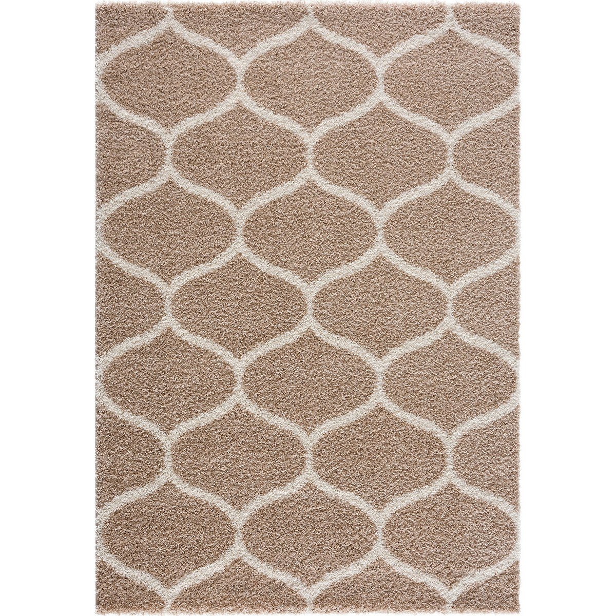 Sanat Hochflorteppich MADRID beige B/L: ca. 140x200 cm MADRID - beige (140,00/200,00cm) - Sanat