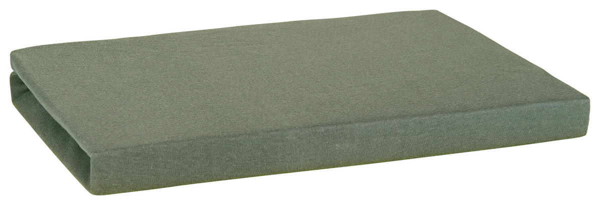 Jersey Spannbetttuch Spannbetttuch_Jersey 100x200cm - olive (100,00/200,00cm) - Elegance