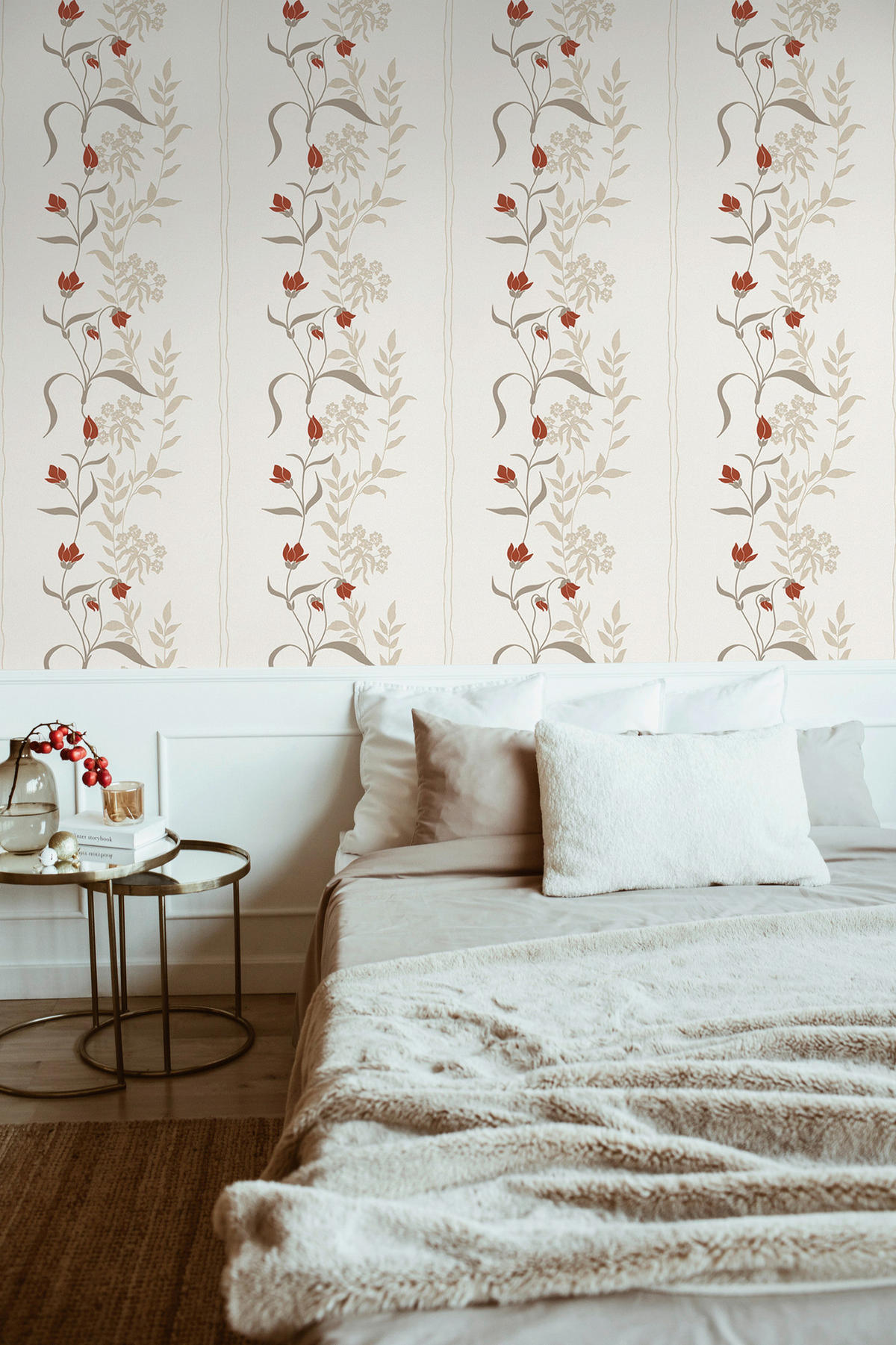 Livingwalls Vliestapete Best of Vlies Floral creme B/L: ca. 53x1005 cm Best of Vlies - creme (53,00/1005,00cm) - Livingwalls