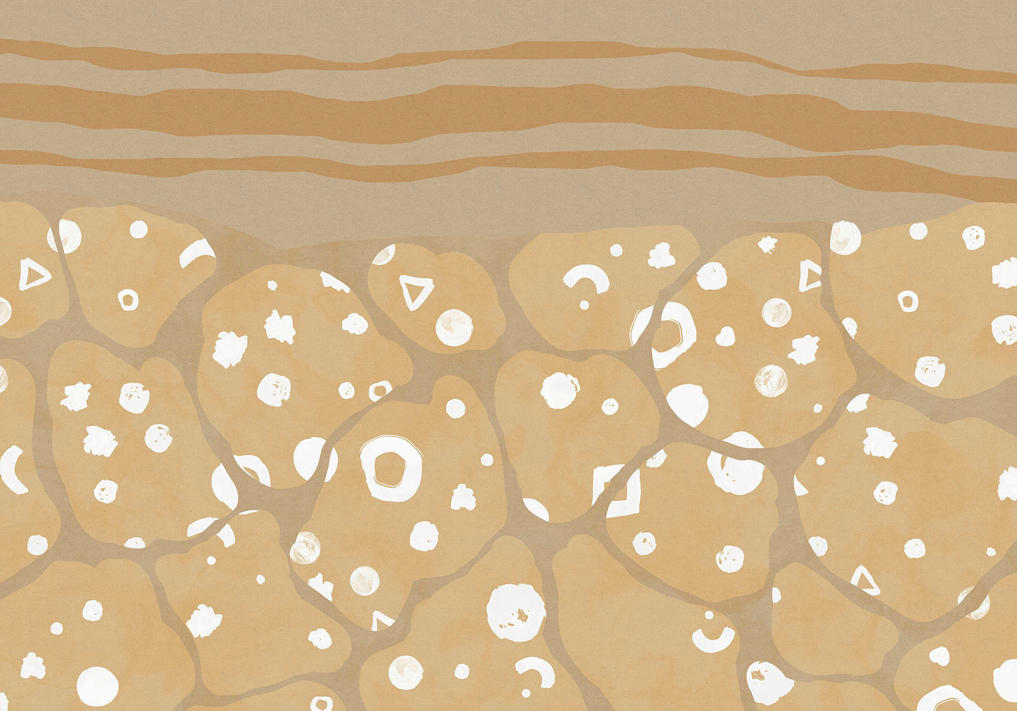 Komar Fototapete Subsoil B/L: ca. 400x280 cm Subsoil - (400,00/280,00cm) - Komar