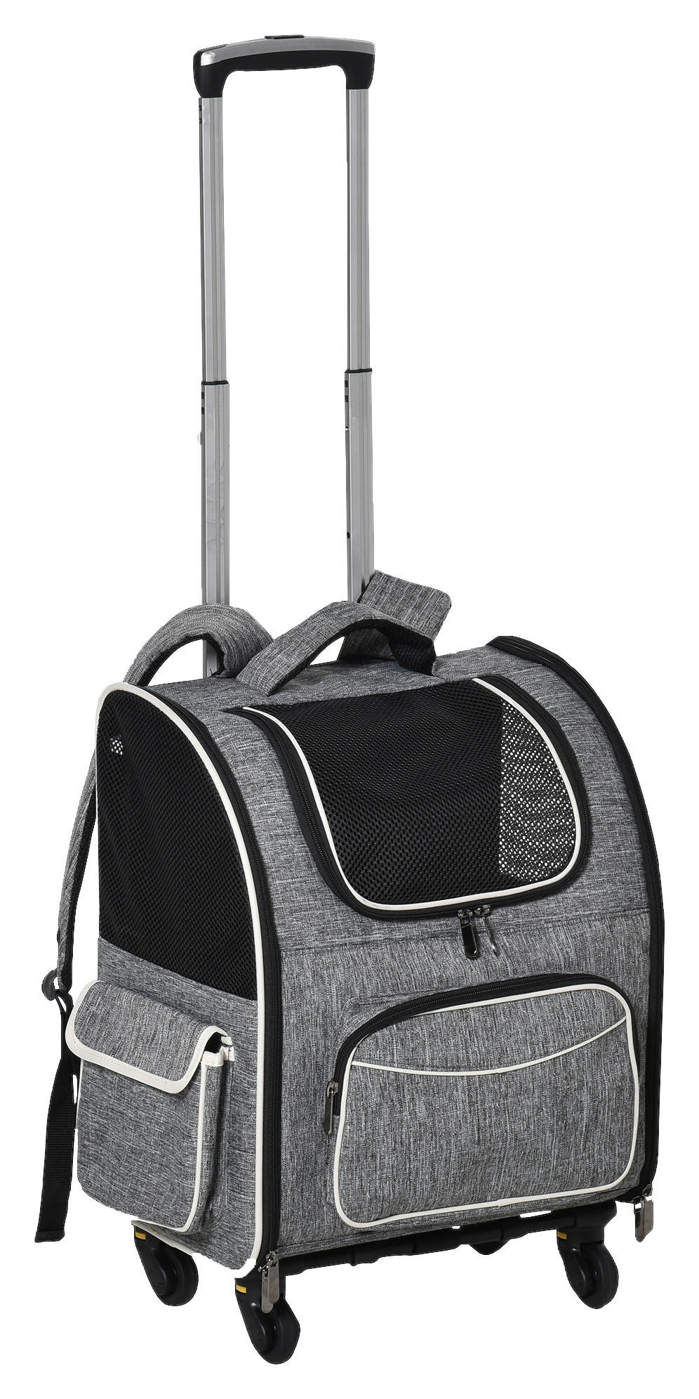 PawHut Tragetasche für Haustiere schwarz Polyester B/H/L: ca. 33x51,5x43 cm Tragetasche für Haustiere - weiß/schwarz (43,00/33,00/51,50cm) - PawHut