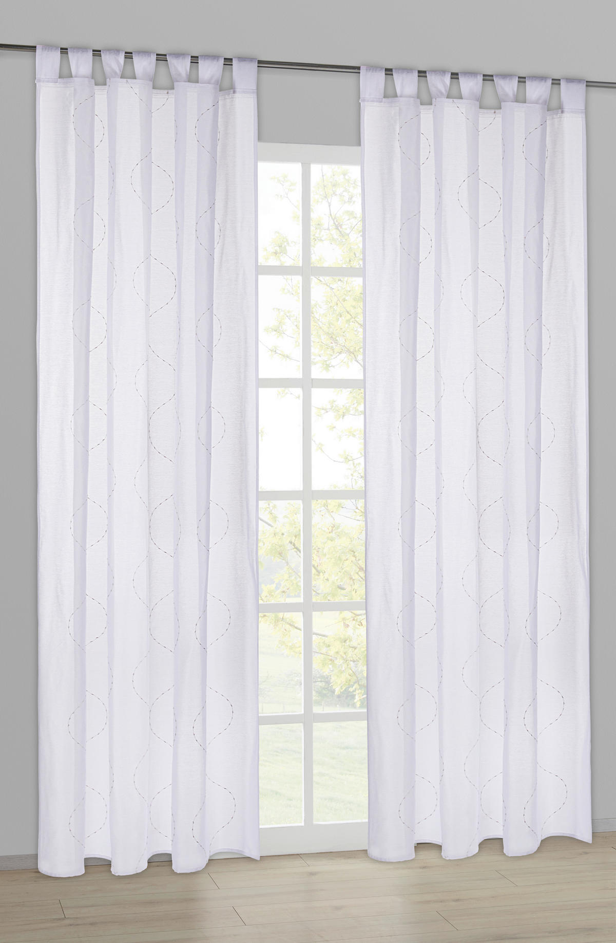 Kombivorhang Mirta weiß B/L: ca. 140x245 cm Mirta - weiß (140,00/245,00cm) - POCOline