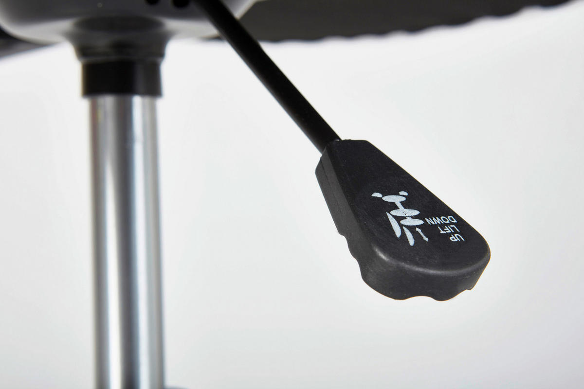 Drehstuhl Donny weiß schwarz Kunstleder Netzstoff Donny - weiß/schwarz (55,00/85,00/54,50cm) - Inter Link