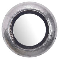 Wandspiegel silber Metall T/D: ca. 9x74 cm Wandspiegel - silber (74,00cm) - Wohnling