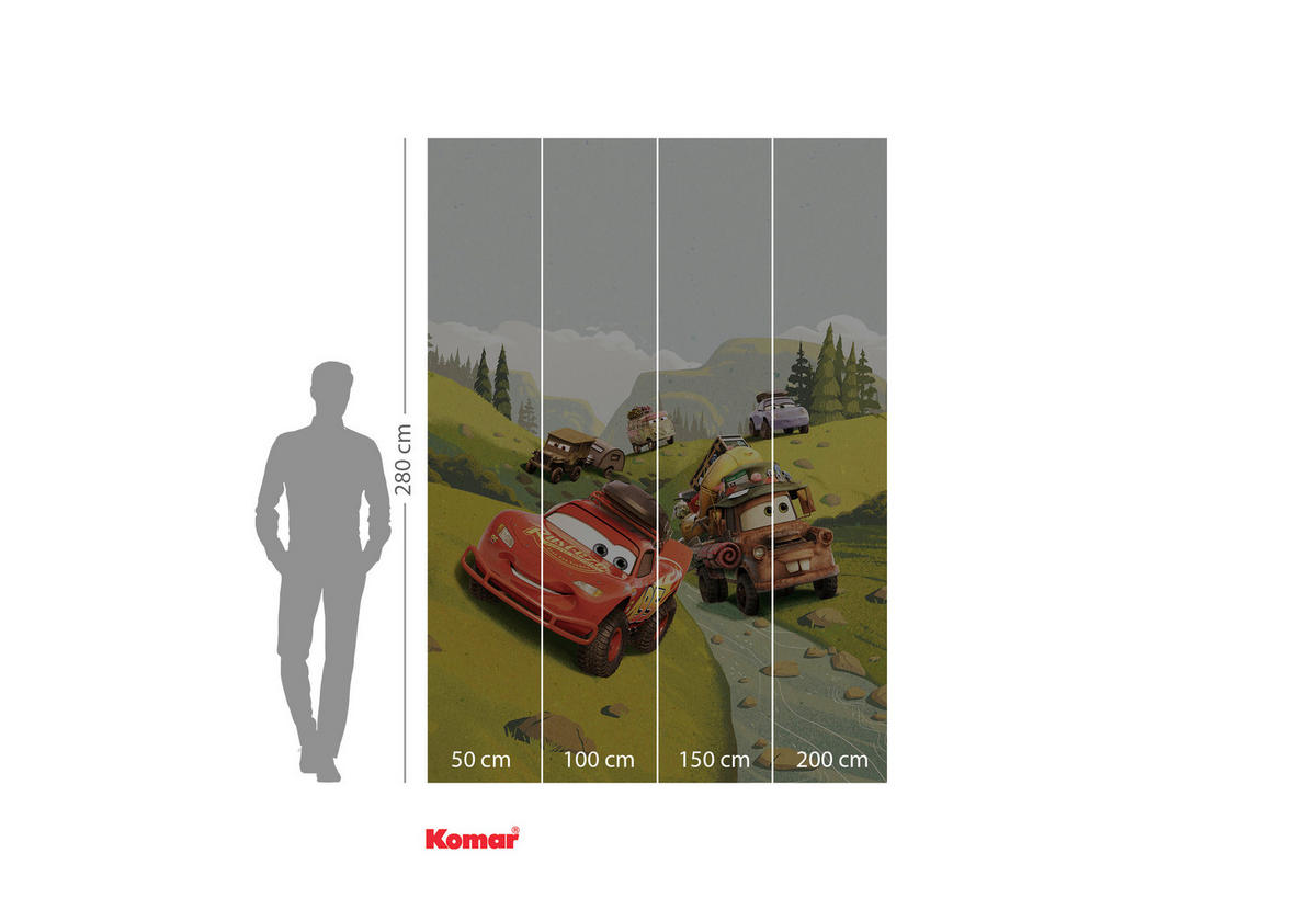 Komar Fototapete Cars Camping IADX4-034 multicolor B/H: ca. 200x280 cm Cars Camping IADX4-034 - multicolor (200,00/280,00cm) - Komar