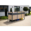 Westmann MülltonnenverkleidungBox Planum Box Planum - natur/anthrazit (90,00/250,00/120,00cm) - Westmann