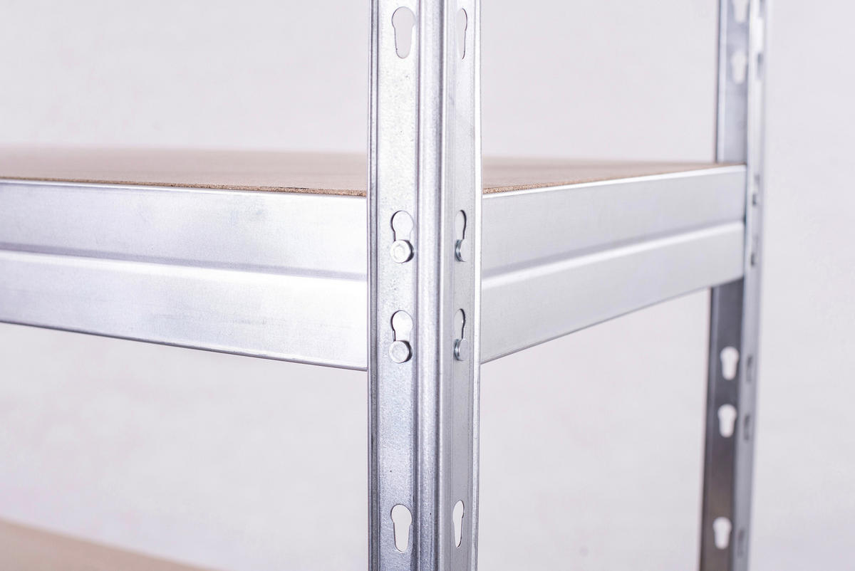 Ar shelving Schwerlaststeckregal verzinkt B/H/T: ca. 75x100x35 cm Schwerlaststeckregal 180x75x35cm - verzinkt (75,00/100,00/35,00cm) - Ar shelving