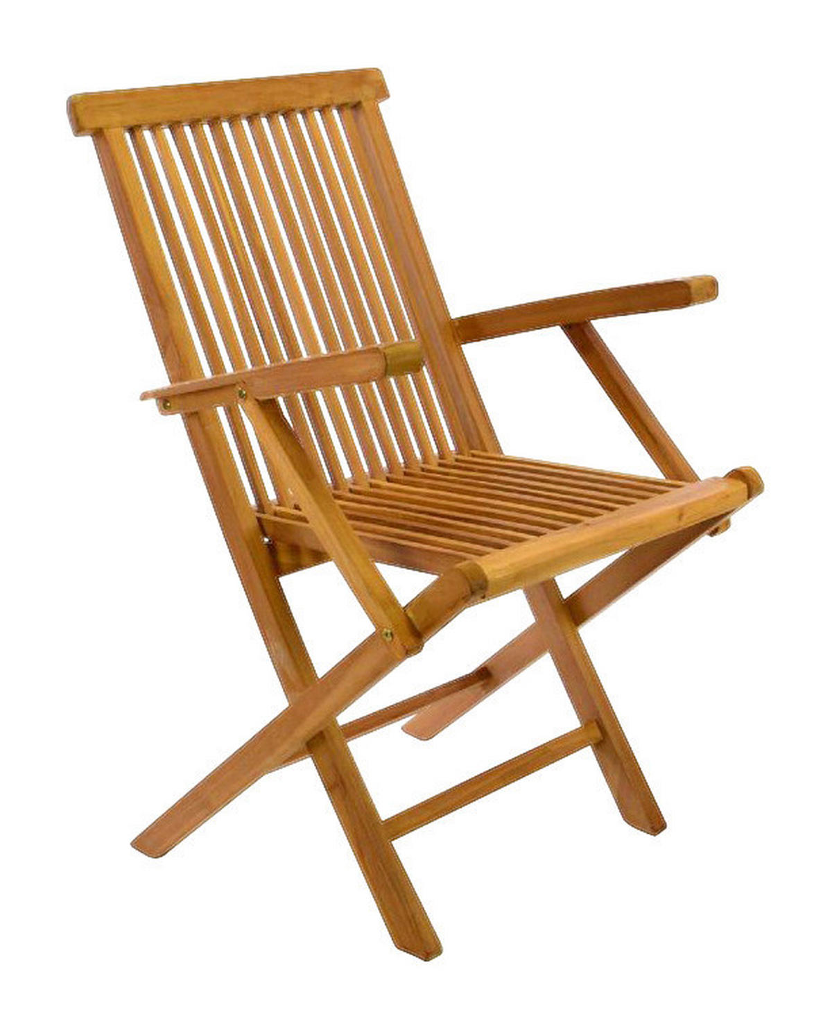 VCM Gartenstuhl braun Teakholz B/H/T: ca. 57x89x62 cm Gartenstuhl - braun (57,00/89,00/62,00cm) - VCM