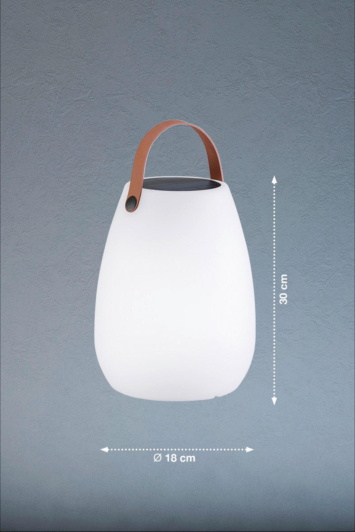 LED-Außenleuchte 850274 Ruby weiß H/D: ca. 30x18 cm Ruby - weiß (18,00/30,00cm) - easy! by FHL