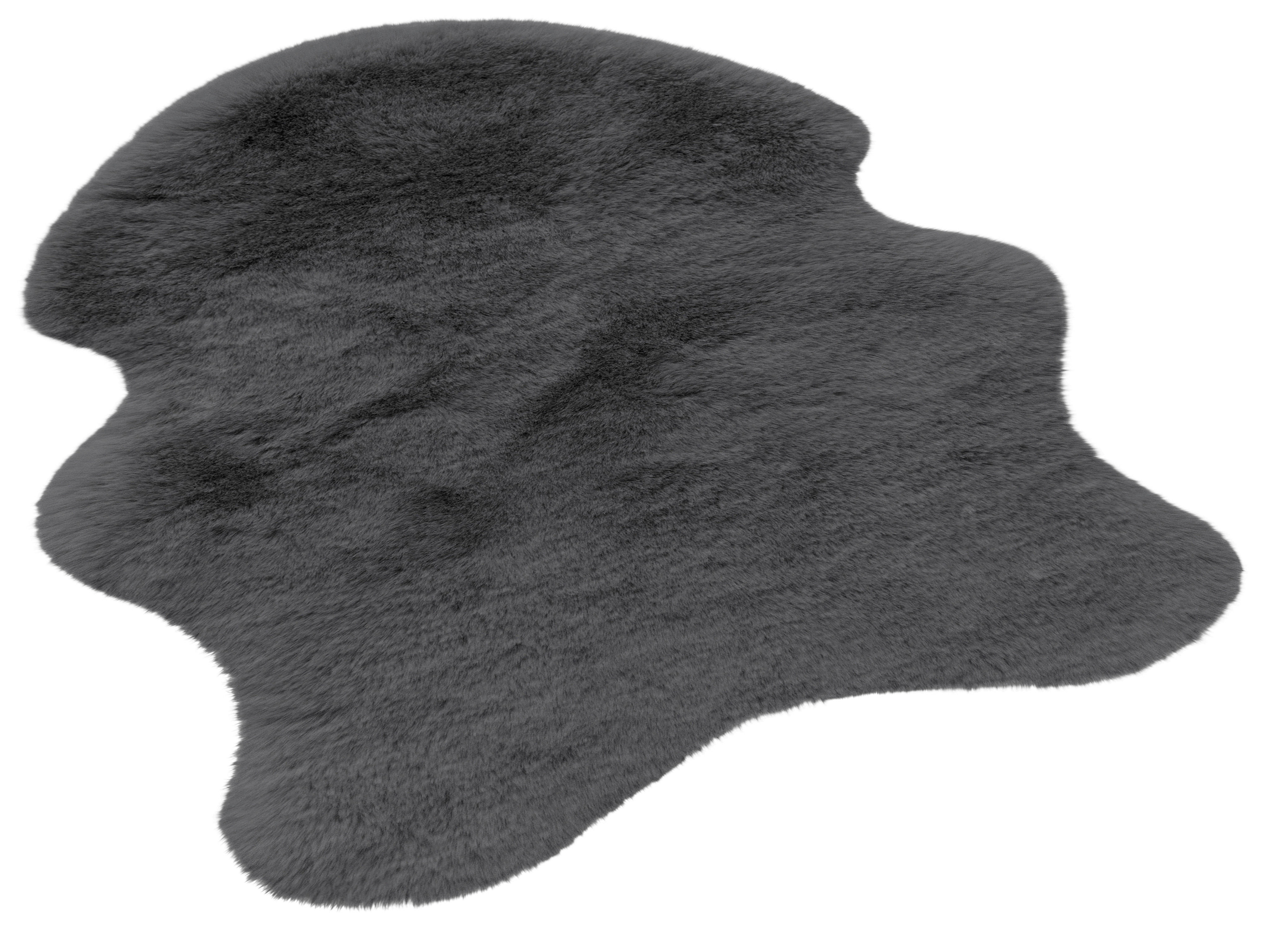 Fellimitat Moya stahlgrau B/L: ca. 40x57 cm Moya - stahlgrau (40,00/57,00cm)